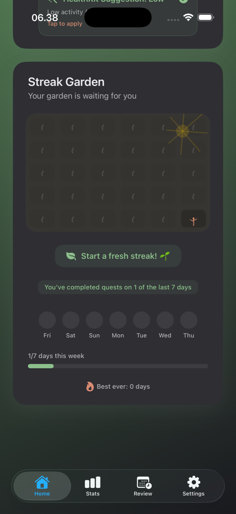 Focus Buddy — Streak Garden