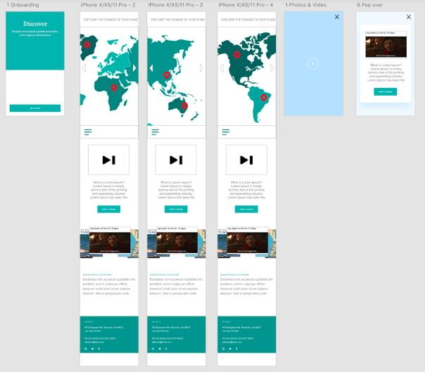 World-map landing — hi-fi prototype